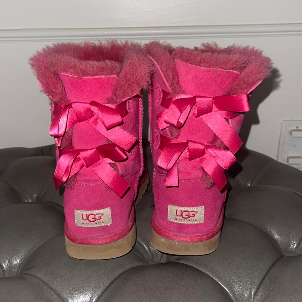 Pink Bailey bow UGG boots